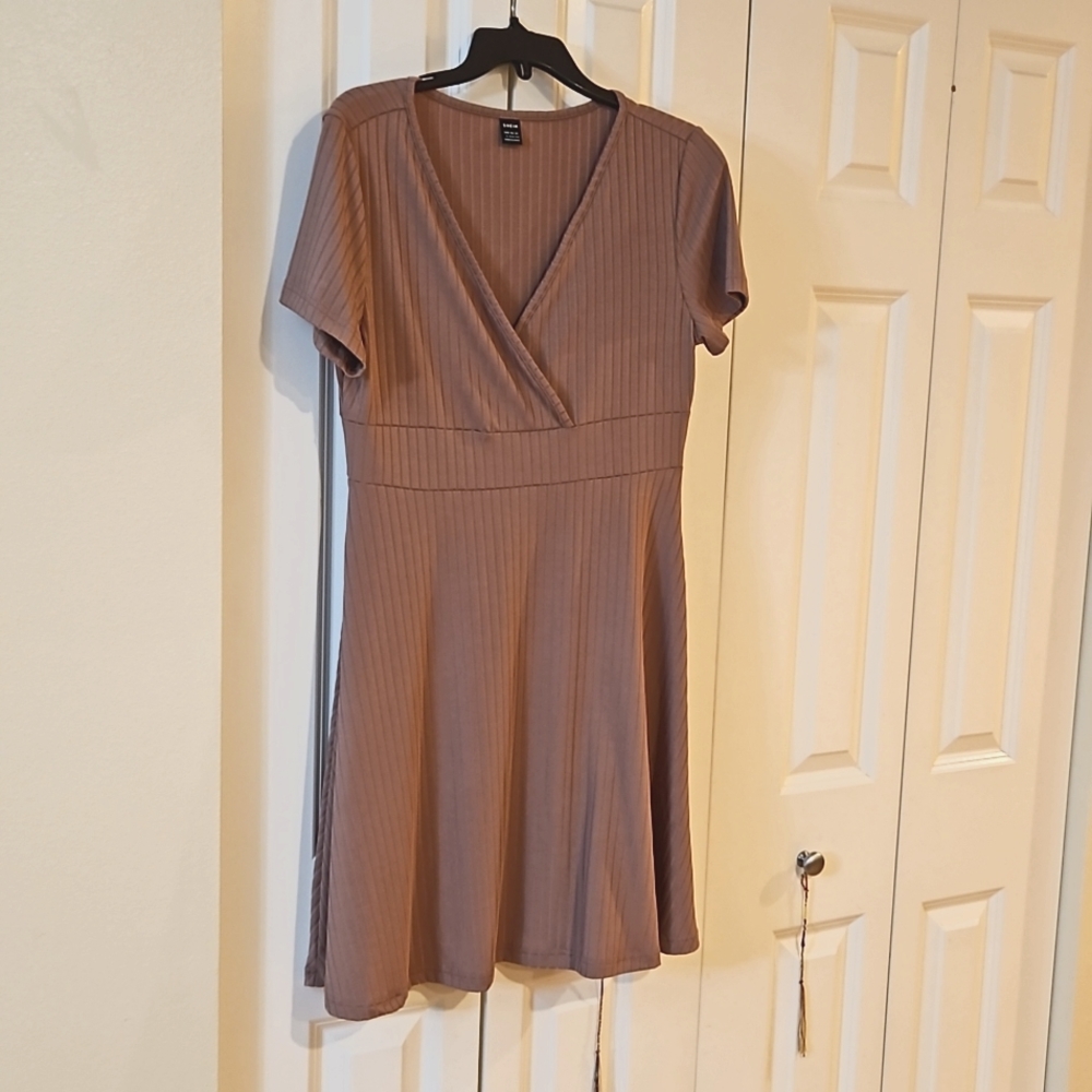 Rose pink skater dress